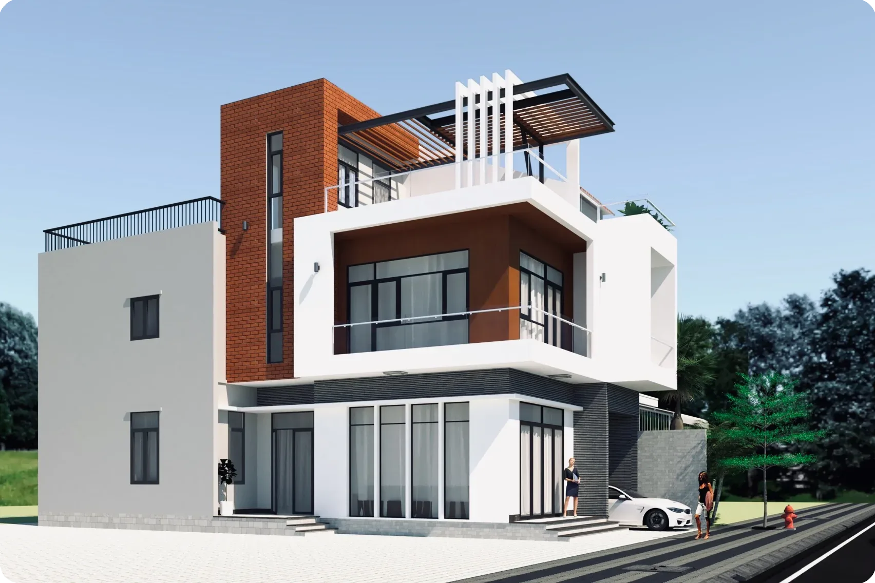 Villa front view