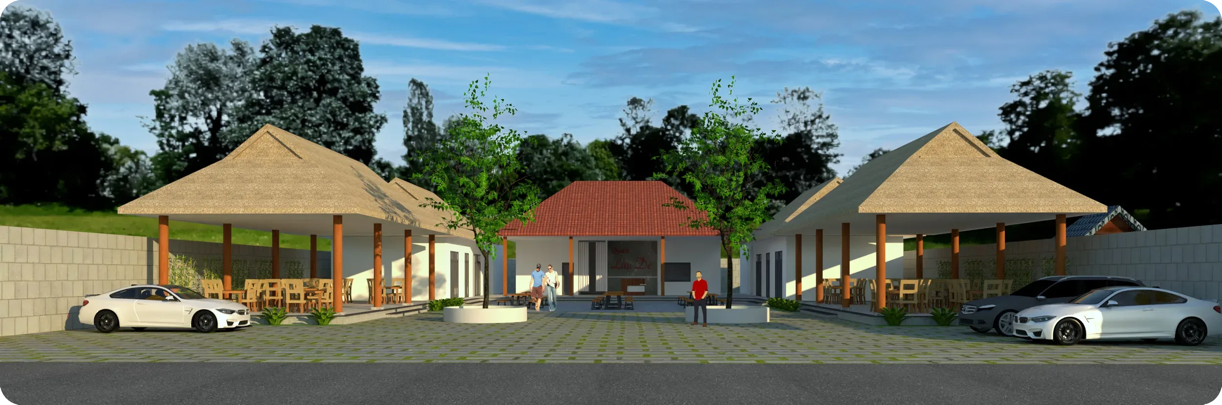 Restaurant front side