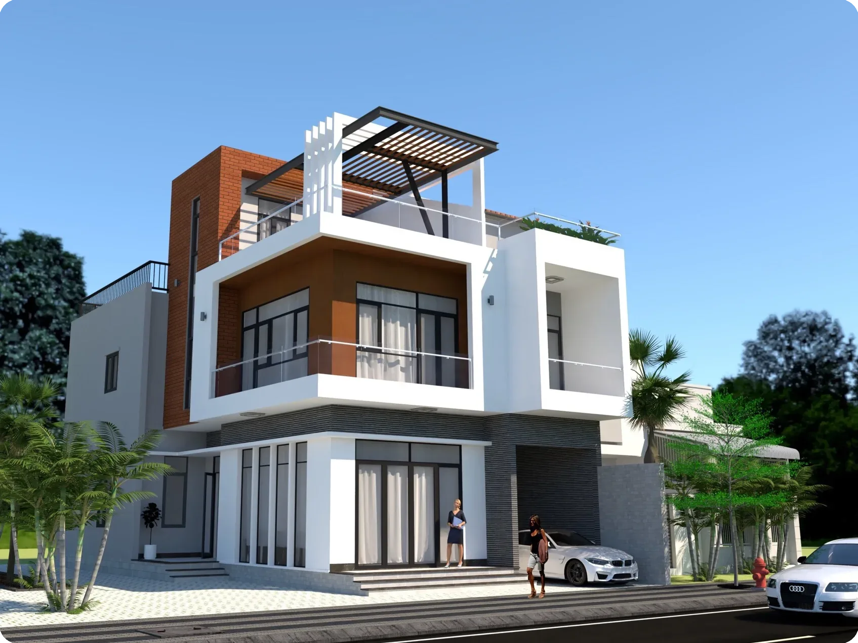 Villa side view
