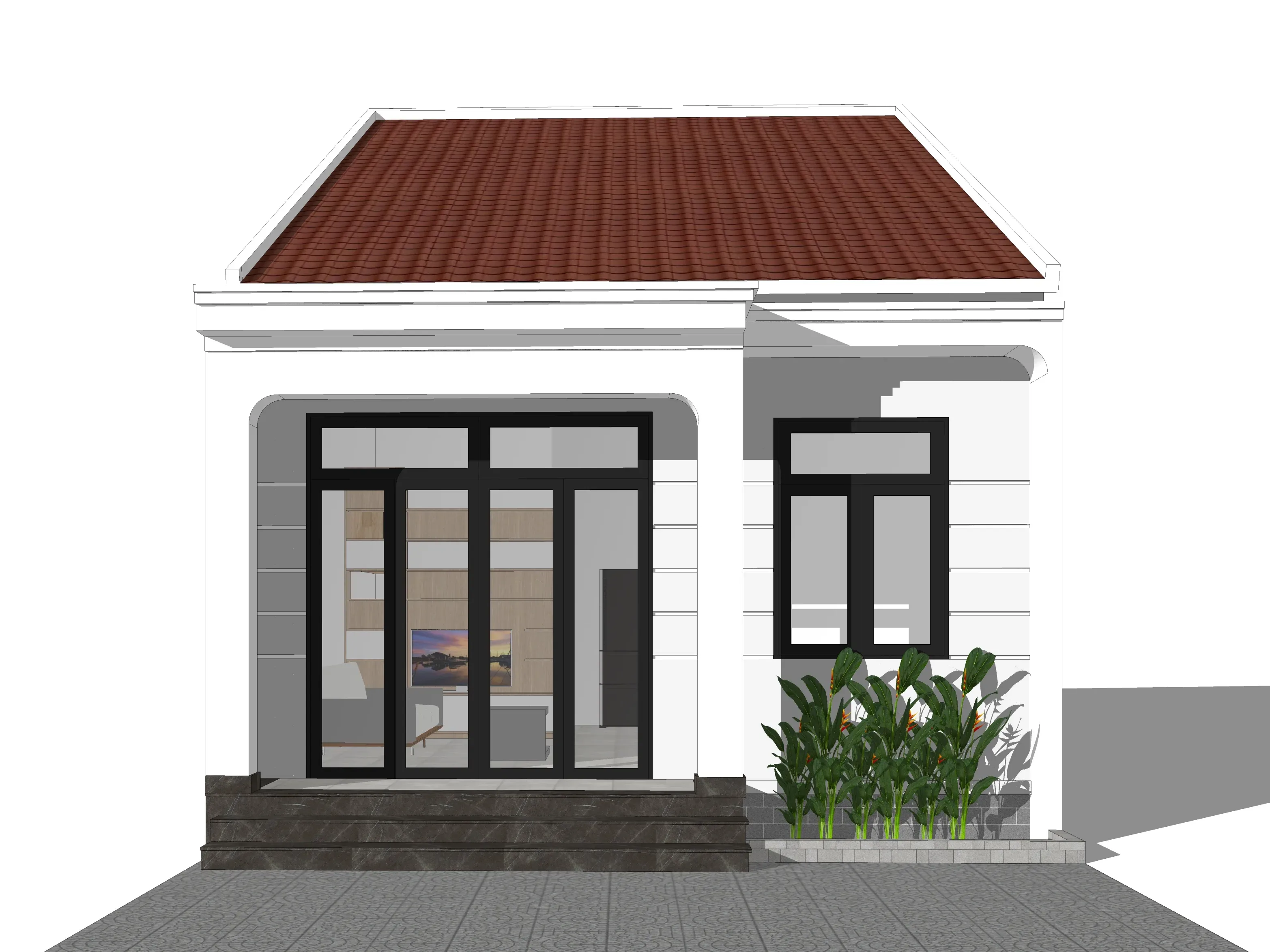 Small house facade