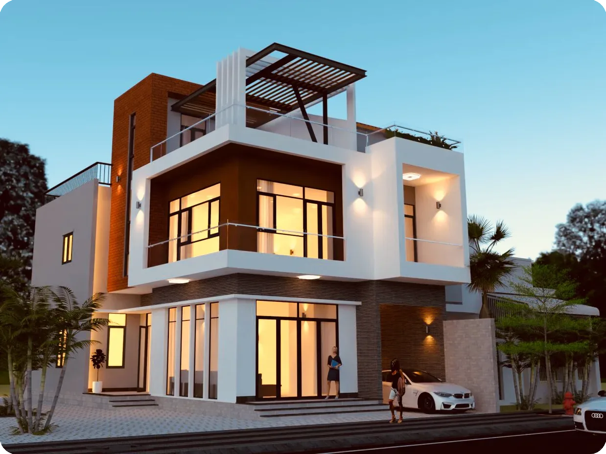 Villa perspective