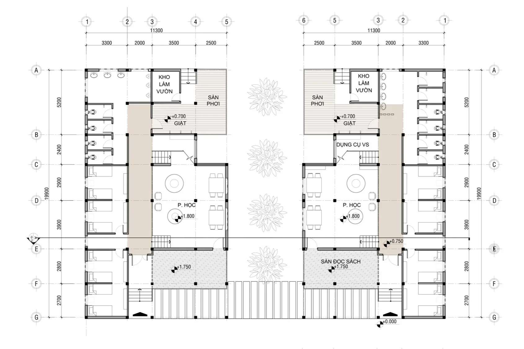 School ground floor plan