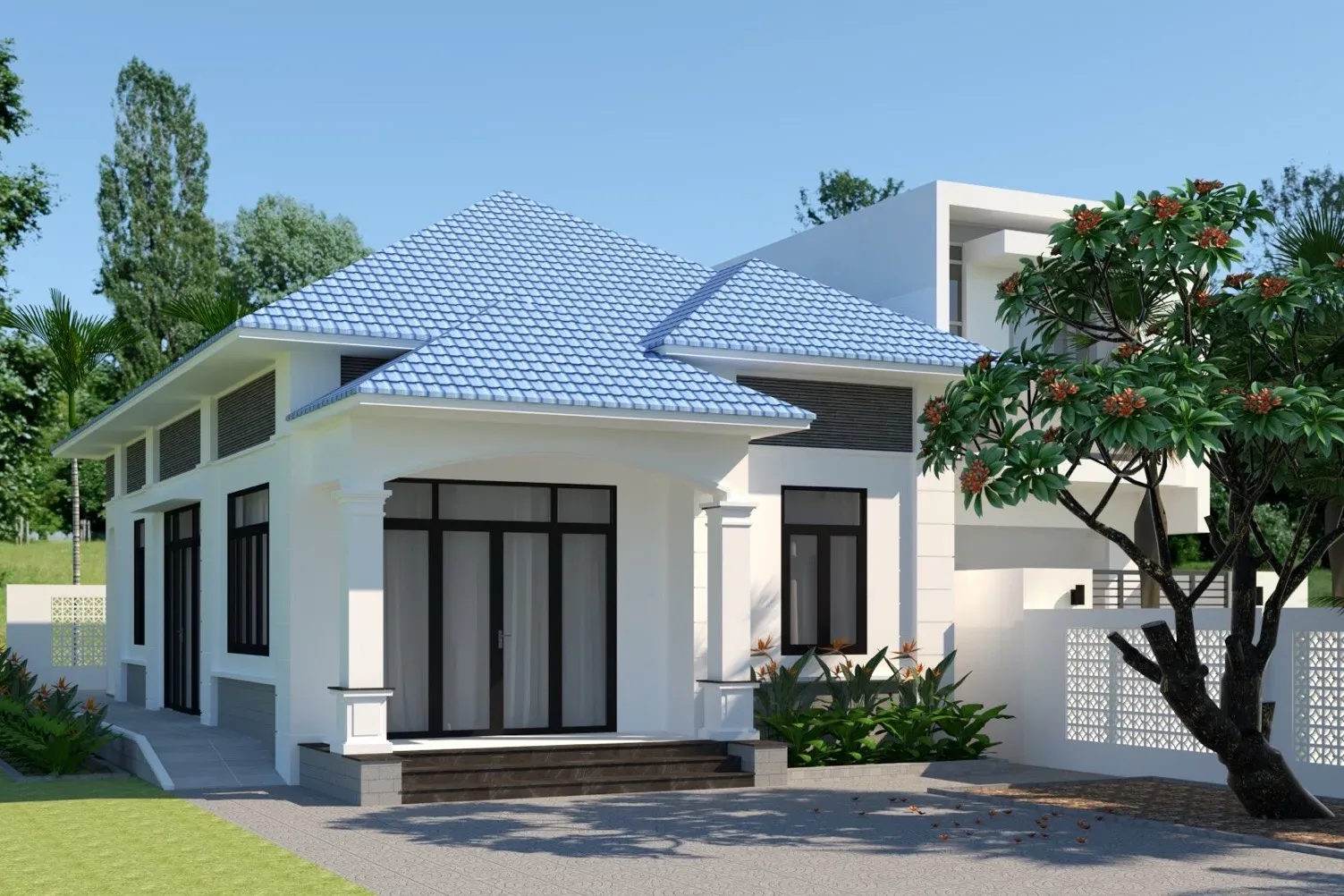 Small detached house perspective